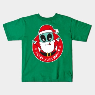 Alien Santa Claus Kids T-Shirt